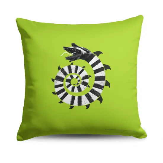 Warner Brothers Beetlejuice 18 Inch Throw Pillow Mind The Sandworms {1}