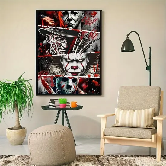 Halloween Diamond Art Kits for Adults - Horror 5D Diamond Painting for Adults 12x16 inch {3}