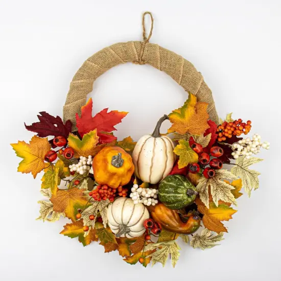 Fall Wreaths for Front Door 20 Inches {1}