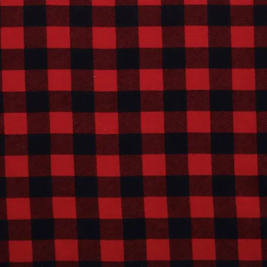Mook Fabrics Buffalo Plaid Flannel Fabric [43 in. Wide] - By The Yard Red {1}