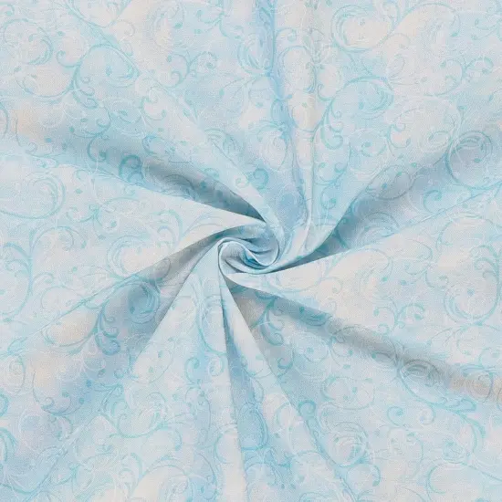 Mook Fabrics Elegance Cotton Fabric [45 in. Wide] - By The Yard Lt Blue {2}