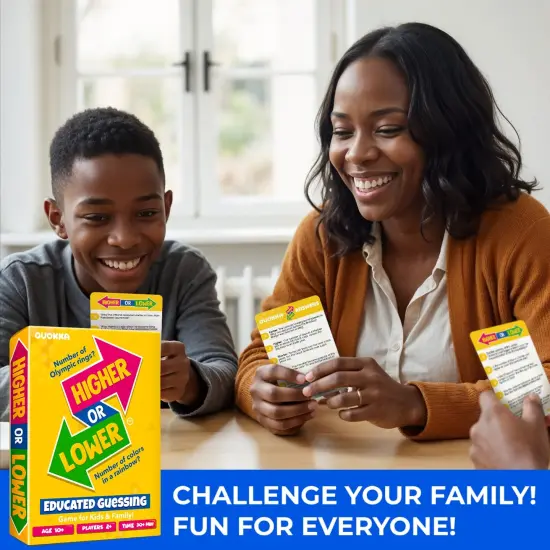 Higher or Lower Board Game | Family Card Game {6}