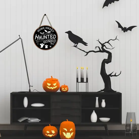 Sweet Haunted Home Wood Sign Plaque {4}