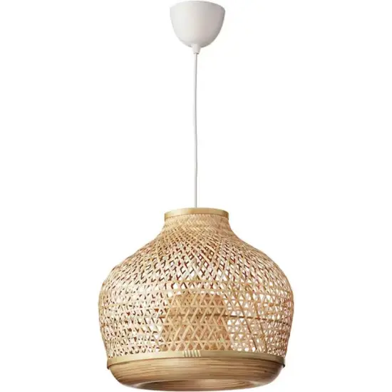 18" Pendant Lamp Bamboo Handmade {2}