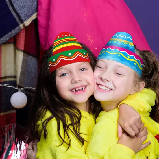 80 Pcs Mini Sombrero Hats Small Fiesta Headband Hats Natural Straw Cinco De Mayo Party Decorations for Kids Pets Dogs {4}