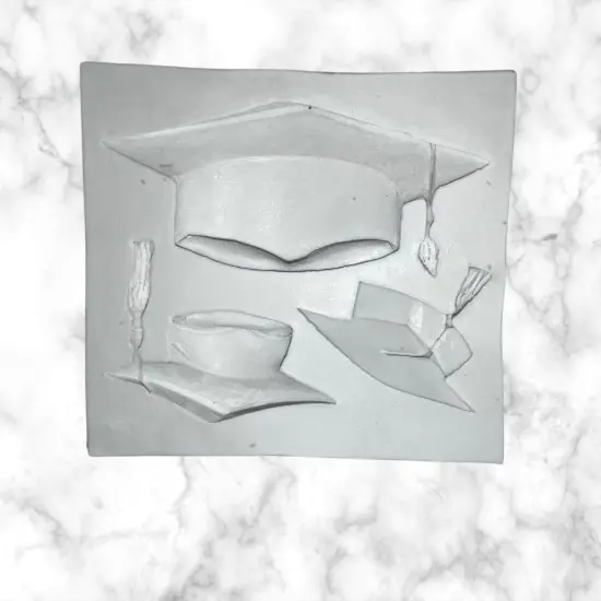 Graduation Cap Doctoral Cap and Tassel Silicone Mold {4}
