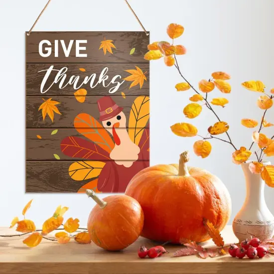 Fall Hanging Sign Wall Art Decor - 7.8&times;10.2 Inches {4}