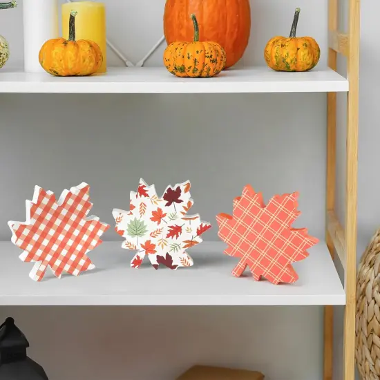 Fall Leaves Decorations Thanksgiving Table Decor {5}