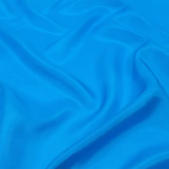 1 Yard Directoire Blue China Silk Habotai Lightweight Smooth Draping Fabric 44 Inches Width {1}