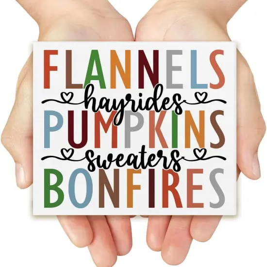 Wooden Box Sign Fall Tabletop Decor {4}