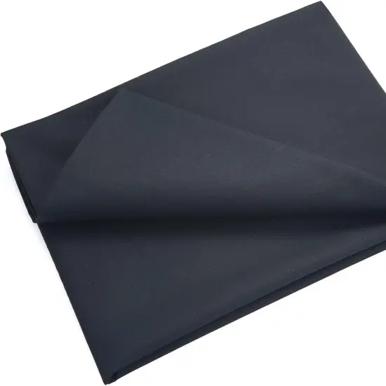 Black 100% Cotton Fabric Poplin Fabric by The Yard (Black) {1}