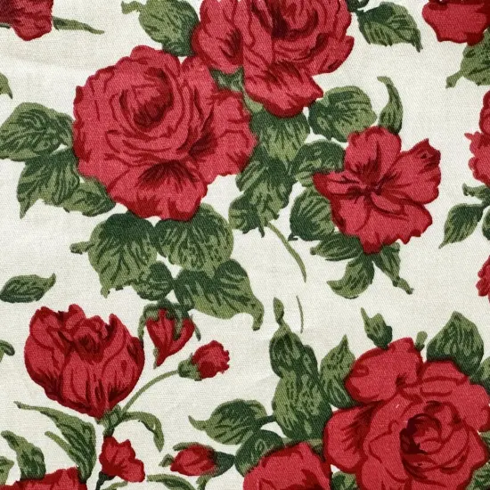 42Pcs Red Cotton Quilt Fabric Squares - 5''x5'' {3}