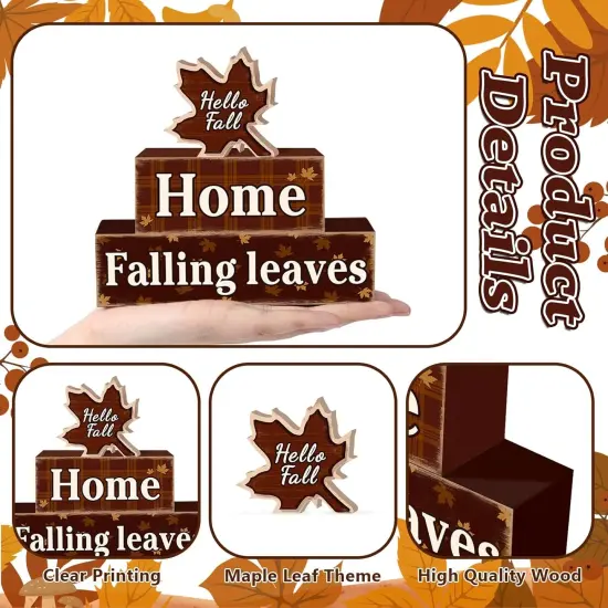 3 Pcs Fall Home Tabletop Decor {3}