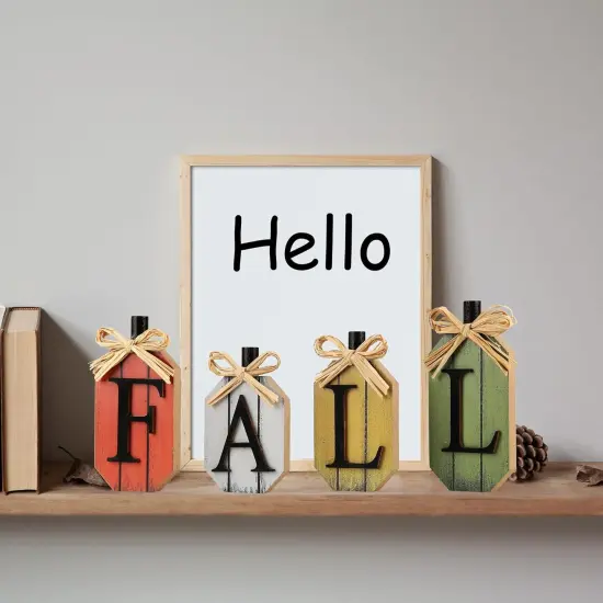 Wooden Table Sign Fall Decorations {2}