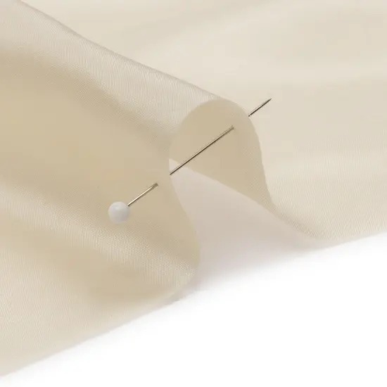 1 Yard China Silk or Silk Habotai Fabric Ivory Lightweight Premium 44 Inches Width {2}