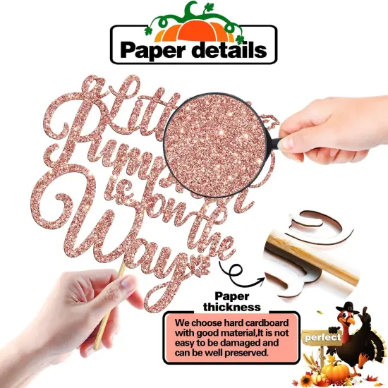 A Little Pumpkin is On The Way Cake Topper {5}