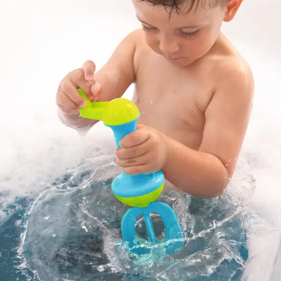 HABA Toddler Bath Toys: Bubble Bath Kids Whisk - for Kids' Sensory Play, Motor Skills, and Bath Time Fun, Blue Multicolor {3}