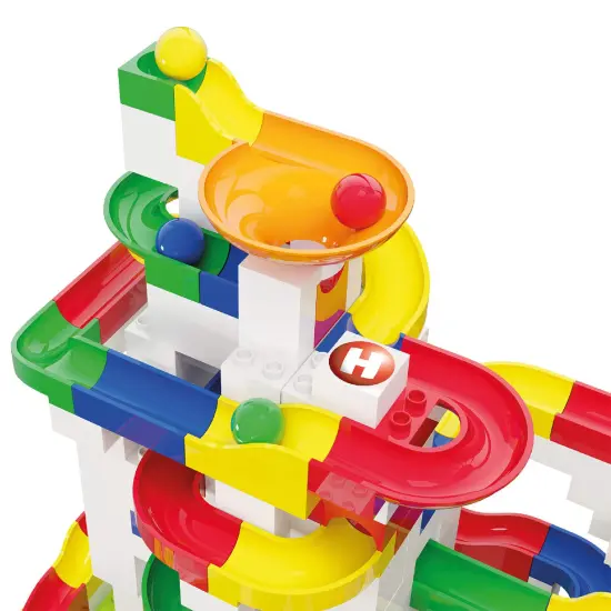 ubelino Mega Marble Run 585-Piece Building Set, STEM Toys for 4-8 Year Olds, Compatible Marble Maze and Ball Run, Made in Germany Multicolor {5}