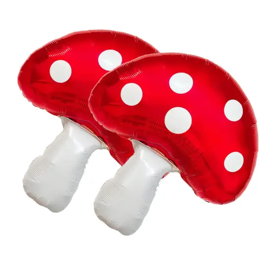 LA Balloons&reg; 26 Inch Mushroom Foil Balloon {2}