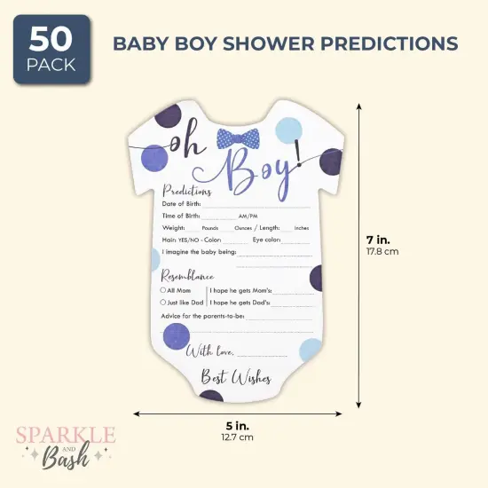 Baby Shower Predictions and Advice Cards, (5 x 7 In, 50-Pack) {2}