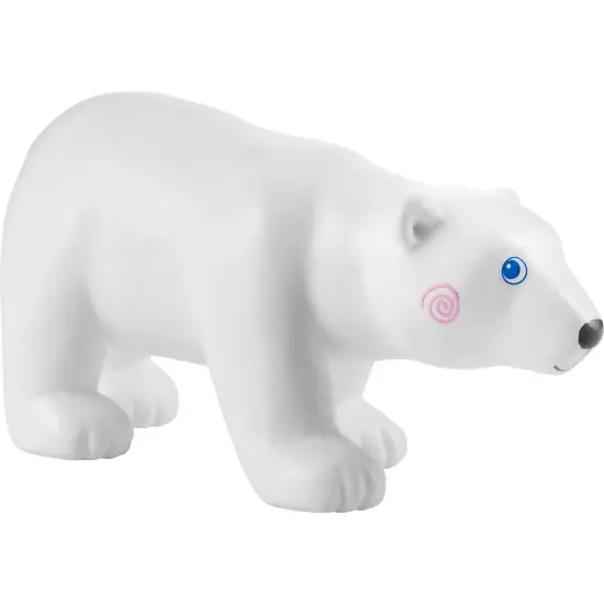 HABA Little Friends Polar Bear - Chunky Plastic Zoo Animal Toy Figure (3" Tall) Multicolor {1}