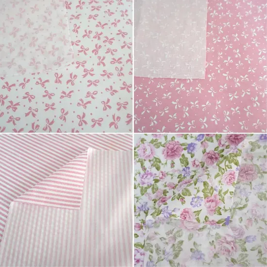 6pcs Craft Fabric Bundle 100% Cotton Quilting Fabric 18x22 Inches {5}