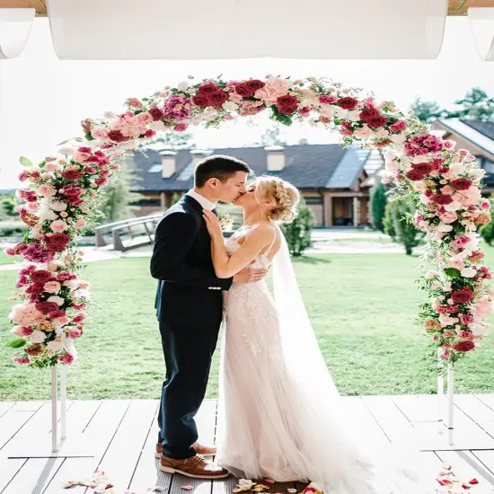 50Pcs Artificial Flowers Dark Red Roses Perfect DIY Wedding Bouquets {4}