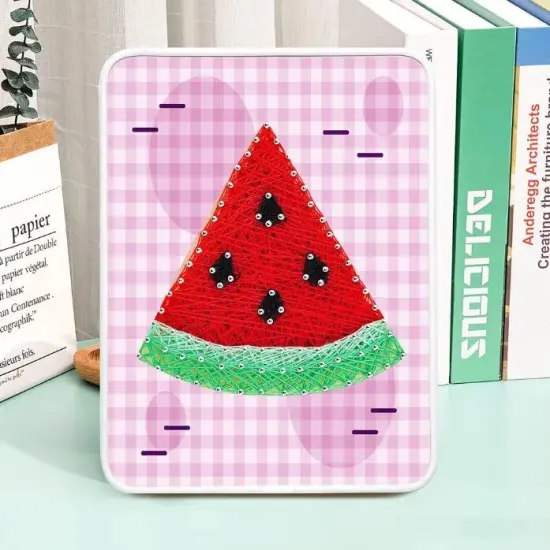 Watermelon String Art Kit with Stand. Simple Decorative DIY String Art Craft Kit M1-2 DHBC28018 {1}