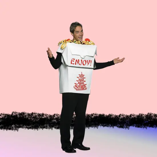 Chinese Take Out Costume Funny Food Tunic Adult Polyfoam Outfit {3}