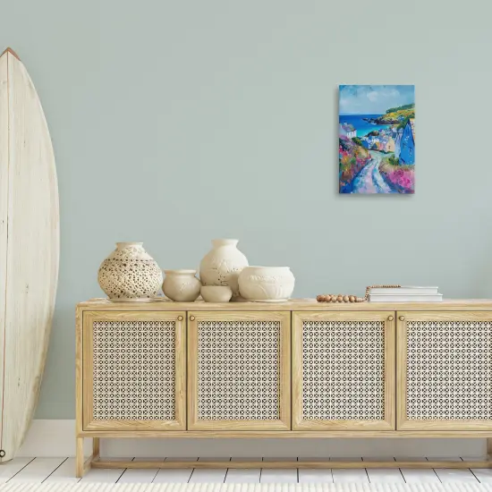 Stupell Industries Seaside Town Overlook Canvas Design by LSR Design Studio {2}