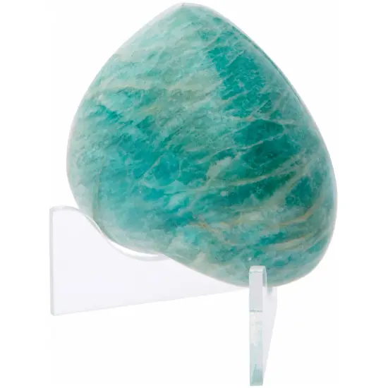 Plymor Clear Acrylic Low-Profile Curved Display Easel for Geode, Mineral or Crystal Cluster, 0.875" H x 2" W x 1.75" D {3}