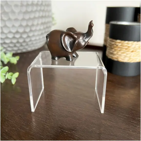 Plymor Clear Acrylic Rectangular Display Riser, 2" H x 3" W x 2" D (1/8" thick) {3}