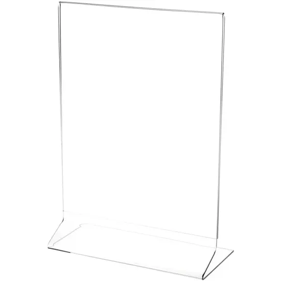 Plymor Clear Acrylic Sign Display / Literature Holder (Side-Load), 8" W x 10" H {2}