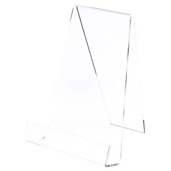 Plymor Clear Acrylic Book Easel with 1.875" Ledge With Lip, 8.25" W x 8" D x 10.75" H {2}