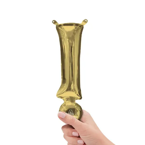 Anagram&reg; 16 Inch Symbol Exclamation Mark White Gold Air Fill Only {1}