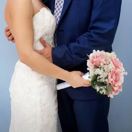 Realistic 19" Silk Baby's Breath Bush - Perfect for Wedding Bouquets and Home Decor {3}