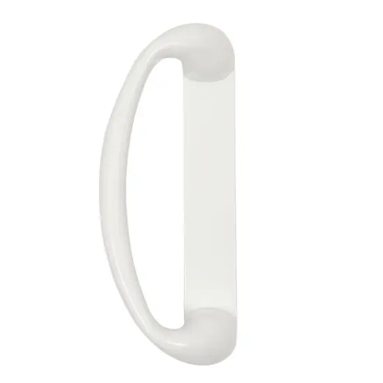 Sliding Glass Patio Door Handle Replacement Set, White Diecast, Mortise Style, Non-Keyed (Fits 3-15/16 Inch Hole Spacing) {6}