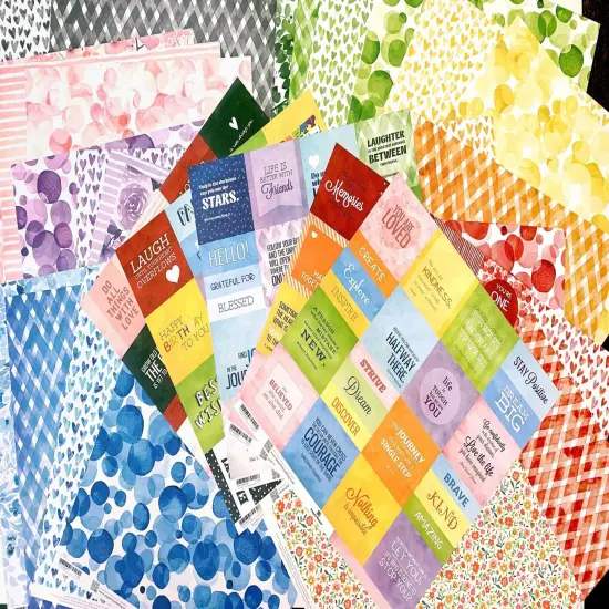 Scrapbook Paper - 30 piece Colorways Paper Bundle {1}