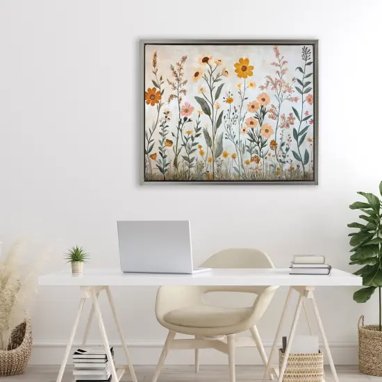 Stupell Industries Growing Tall Wildflowers Floating Frame, design by Petal Prints Design {2}
