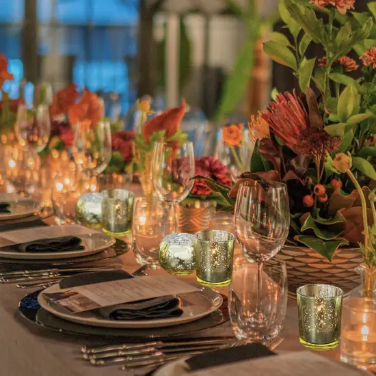 4E&rsquo;s Novelty 24 pcs Gold Mercury Glass Votive Candle Holder for Wedding Centerpieces, Parties & Home Decor {6}