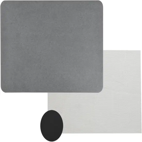 24'' x 15'' Diatomaceous Quick-Drying Stone Bath Mat Gray {6}