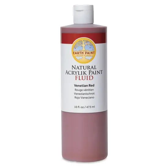 Natural Earth Paint Natural Fluid Acrylik Paint - Venetian Red, 473 ml {1}
