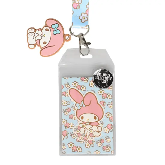 My Melody Floral Lanyard With Character Charm {1}