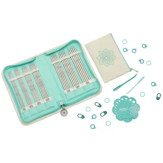 KnitPro-Mindful Grateful Double Point Knitting Needle Set - Sizes US 0, 1.5, 2.5, 4, 6, 7, 8 {1}