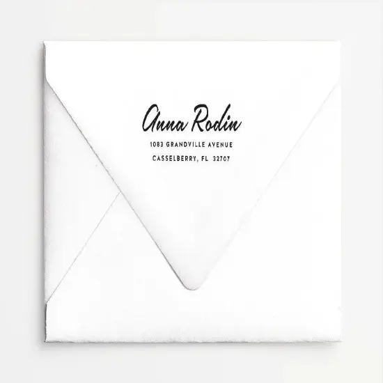 Address Stamp No. 8, Return Address {1}