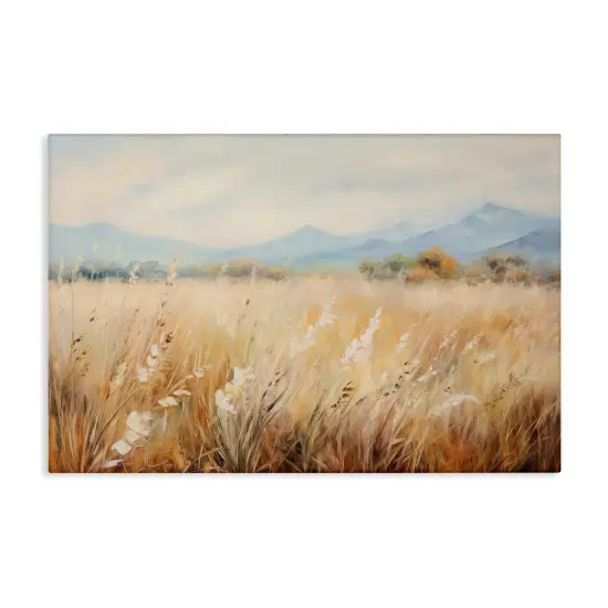 Stupell Industries Wheat Field Landscape Canvas Wall Art Design by Petal Prints Design {1}