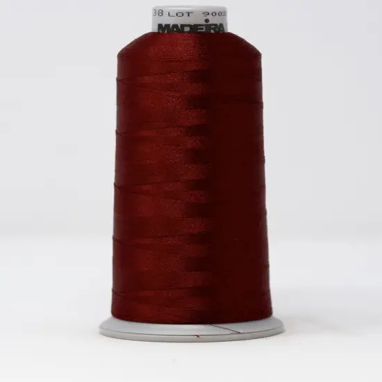 Polyneon Machine Embroidery Thread -- 5,500 yards cone -- Barn Red Color -- Ref. #1638 by Madeira&reg; {1}