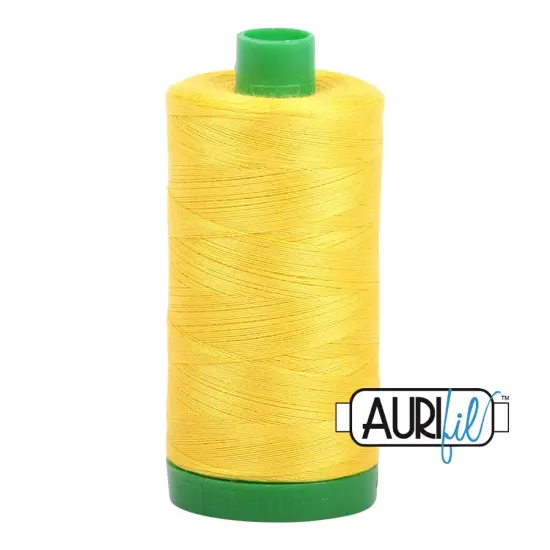 Canary (2120) | 40wt Large Spool (1000M / 1094Y) | Aurifil Thread {1}