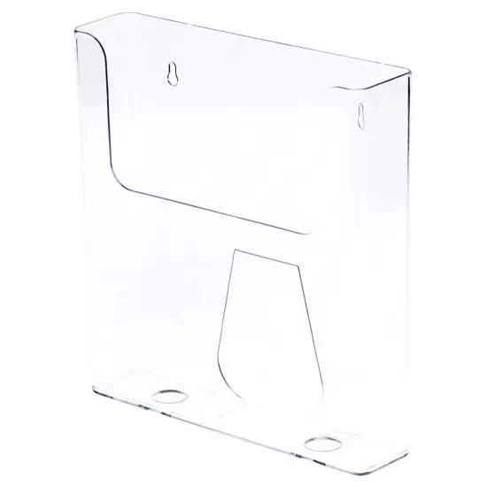 Plymor Clear Acrylic Paper Literature Holder (Wall Mount), Fits 8.5" x 11" Documents {1}