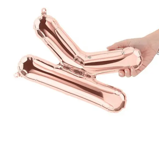 NorthStar Balloons&reg; 16 Inch Letter K Rose Gold Air Fill Only {5}